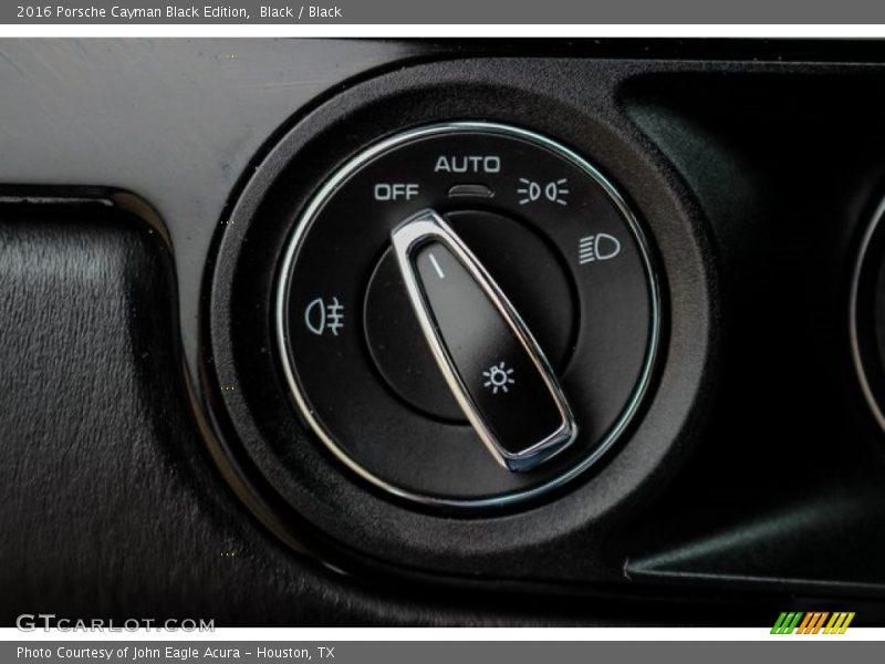 Controls of 2016 Cayman Black Edition