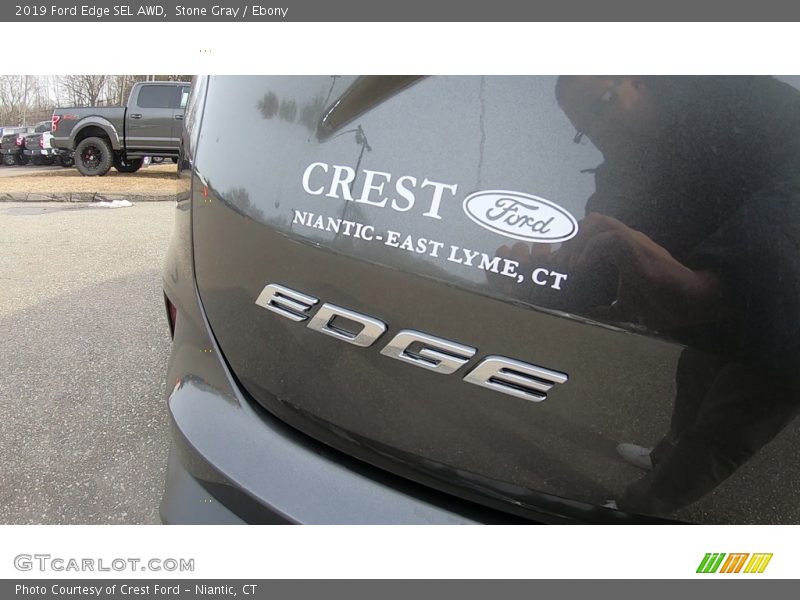 Stone Gray / Ebony 2019 Ford Edge SEL AWD