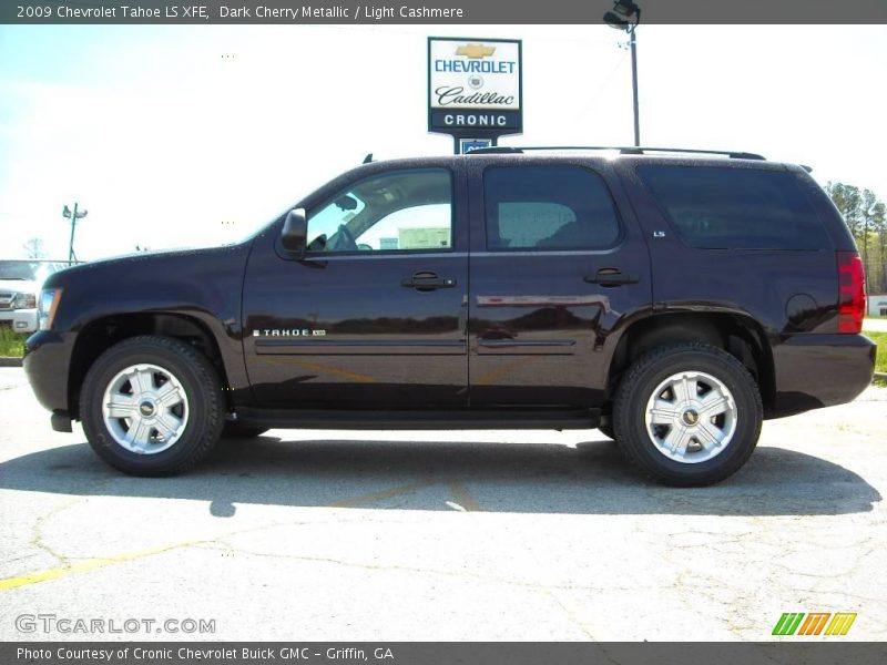 Dark Cherry Metallic / Light Cashmere 2009 Chevrolet Tahoe LS XFE