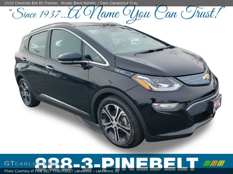 Mosaic Black Metallic / Dark Galvanized Gray 2019 Chevrolet Bolt EV Premier
