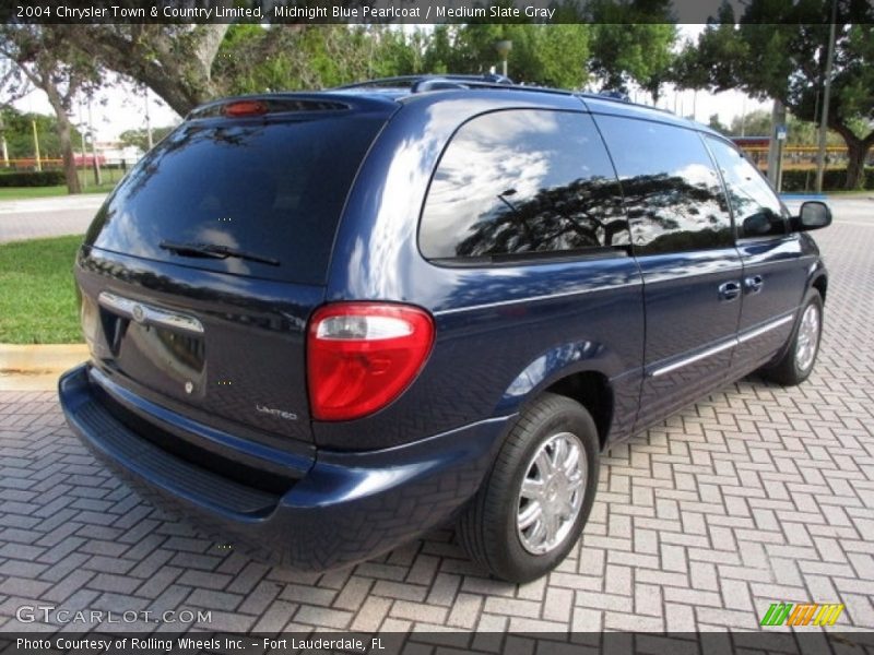 Midnight Blue Pearlcoat / Medium Slate Gray 2004 Chrysler Town & Country Limited