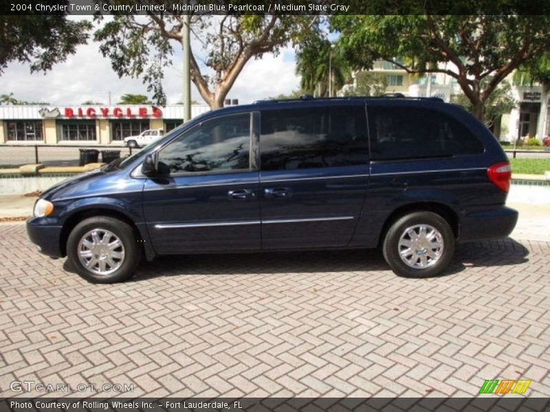 Midnight Blue Pearlcoat / Medium Slate Gray 2004 Chrysler Town & Country Limited