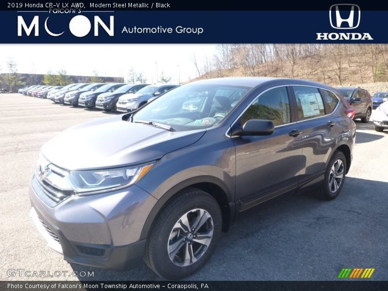 Modern Steel Metallic / Black 2019 Honda CR-V LX AWD