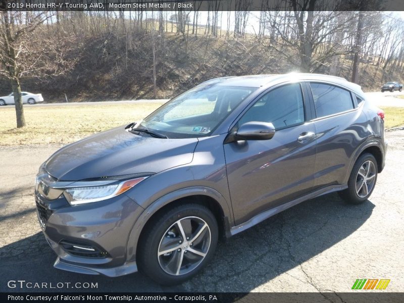 Modern Steel Metallic / Black 2019 Honda HR-V Touring AWD