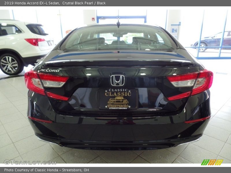 Crystal Black Pearl / Black 2019 Honda Accord EX-L Sedan