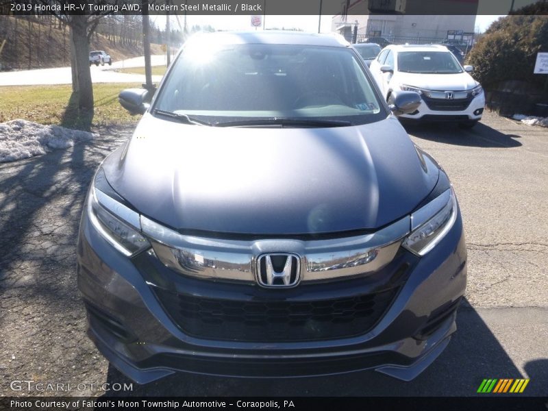 Modern Steel Metallic / Black 2019 Honda HR-V Touring AWD