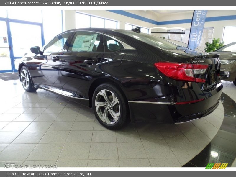 Crystal Black Pearl / Black 2019 Honda Accord EX-L Sedan