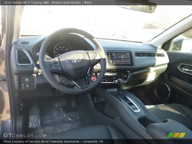 Modern Steel Metallic / Black 2019 Honda HR-V Touring AWD