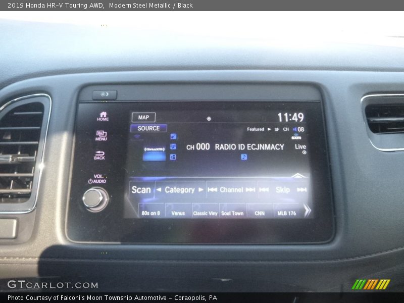 Modern Steel Metallic / Black 2019 Honda HR-V Touring AWD