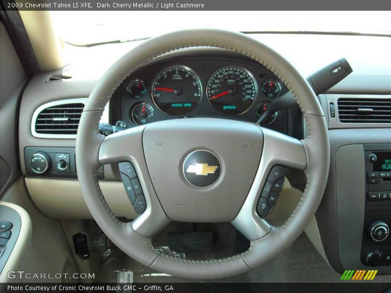 Dark Cherry Metallic / Light Cashmere 2009 Chevrolet Tahoe LS XFE