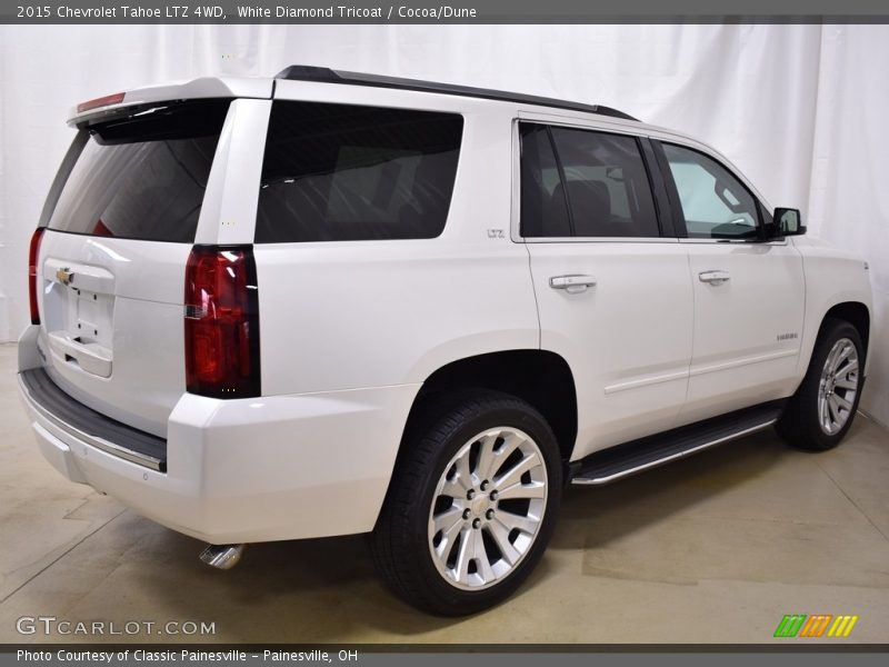 White Diamond Tricoat / Cocoa/Dune 2015 Chevrolet Tahoe LTZ 4WD