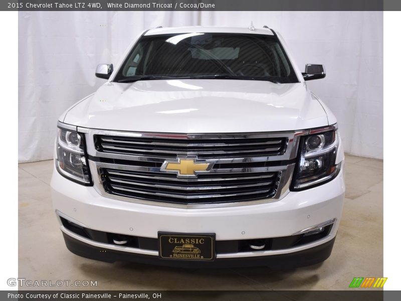 White Diamond Tricoat / Cocoa/Dune 2015 Chevrolet Tahoe LTZ 4WD