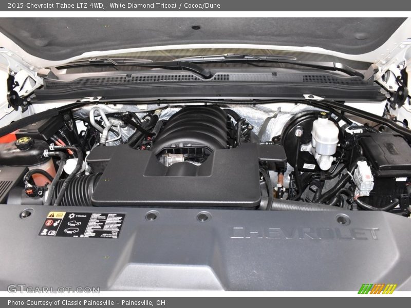 White Diamond Tricoat / Cocoa/Dune 2015 Chevrolet Tahoe LTZ 4WD