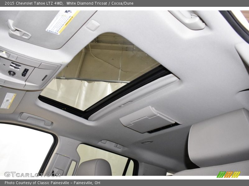 White Diamond Tricoat / Cocoa/Dune 2015 Chevrolet Tahoe LTZ 4WD