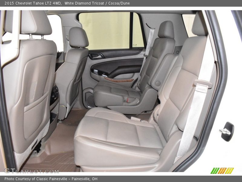 White Diamond Tricoat / Cocoa/Dune 2015 Chevrolet Tahoe LTZ 4WD