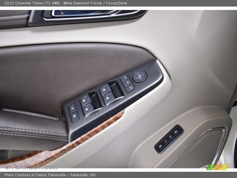 White Diamond Tricoat / Cocoa/Dune 2015 Chevrolet Tahoe LTZ 4WD