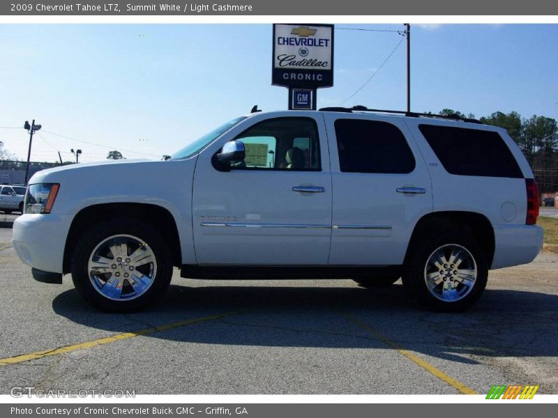 Summit White / Light Cashmere 2009 Chevrolet Tahoe LTZ