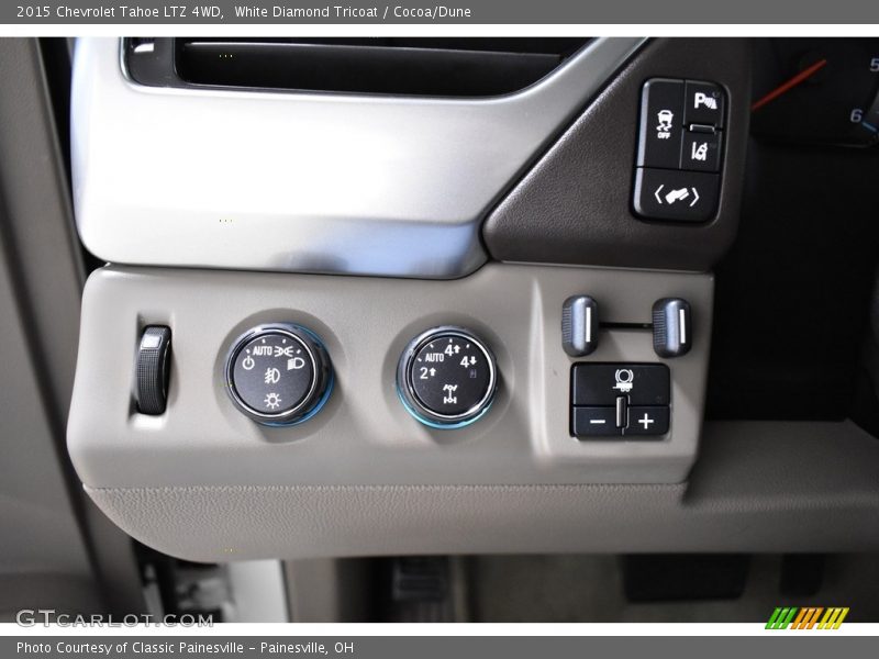 White Diamond Tricoat / Cocoa/Dune 2015 Chevrolet Tahoe LTZ 4WD