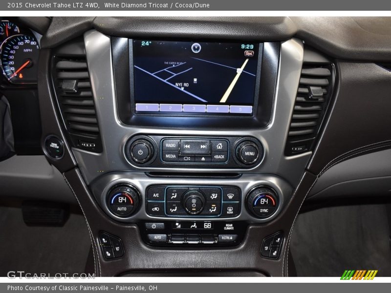 White Diamond Tricoat / Cocoa/Dune 2015 Chevrolet Tahoe LTZ 4WD