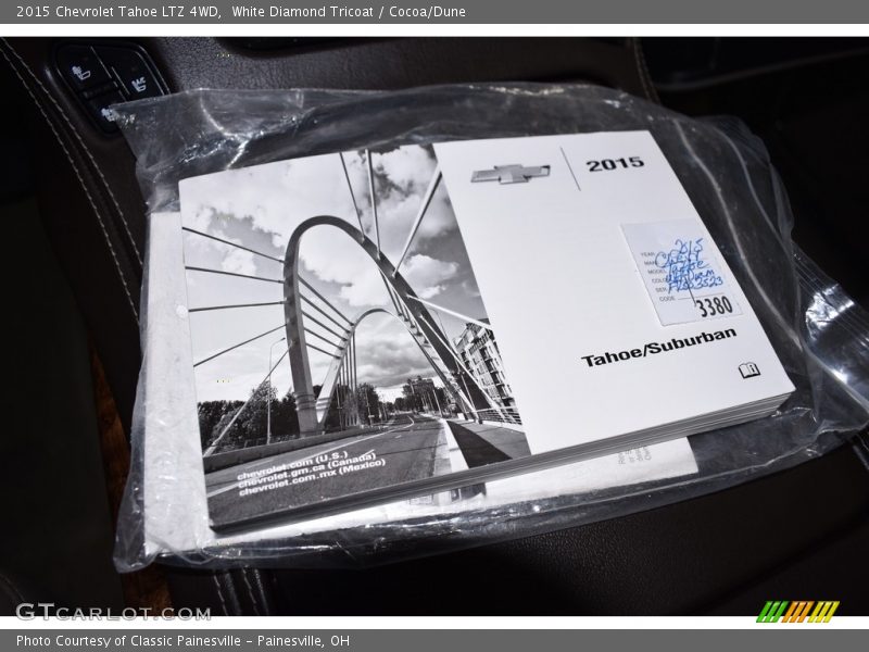 White Diamond Tricoat / Cocoa/Dune 2015 Chevrolet Tahoe LTZ 4WD