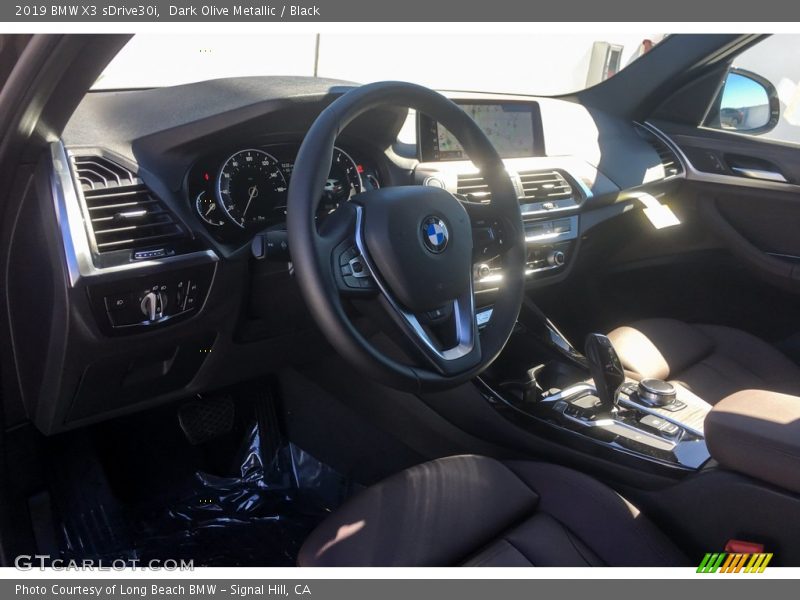 Dark Olive Metallic / Black 2019 BMW X3 sDrive30i
