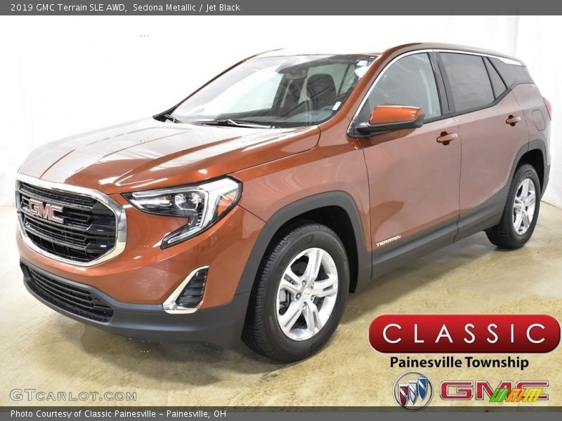 Sedona Metallic / Jet Black 2019 GMC Terrain SLE AWD