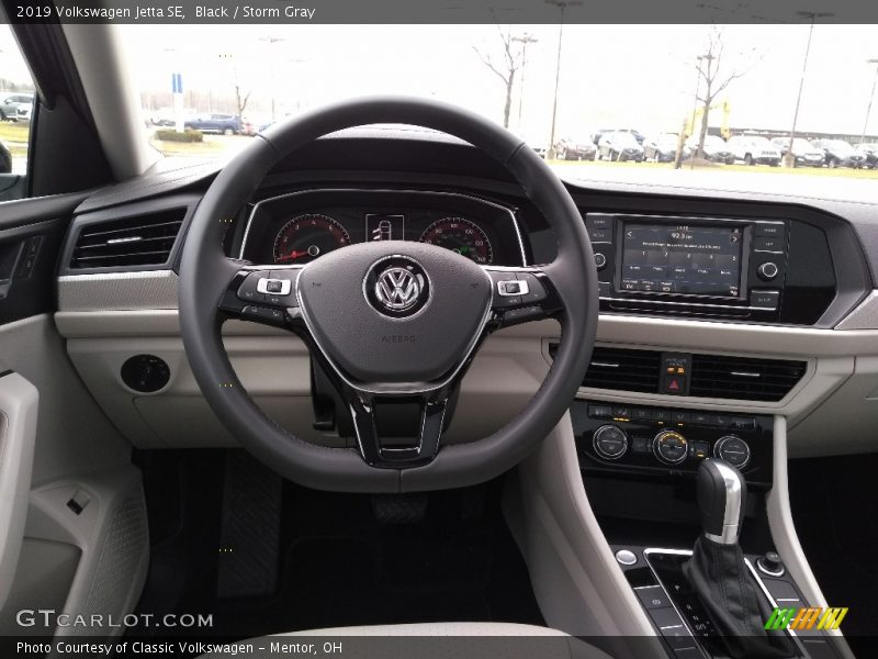 Black / Storm Gray 2019 Volkswagen Jetta SE