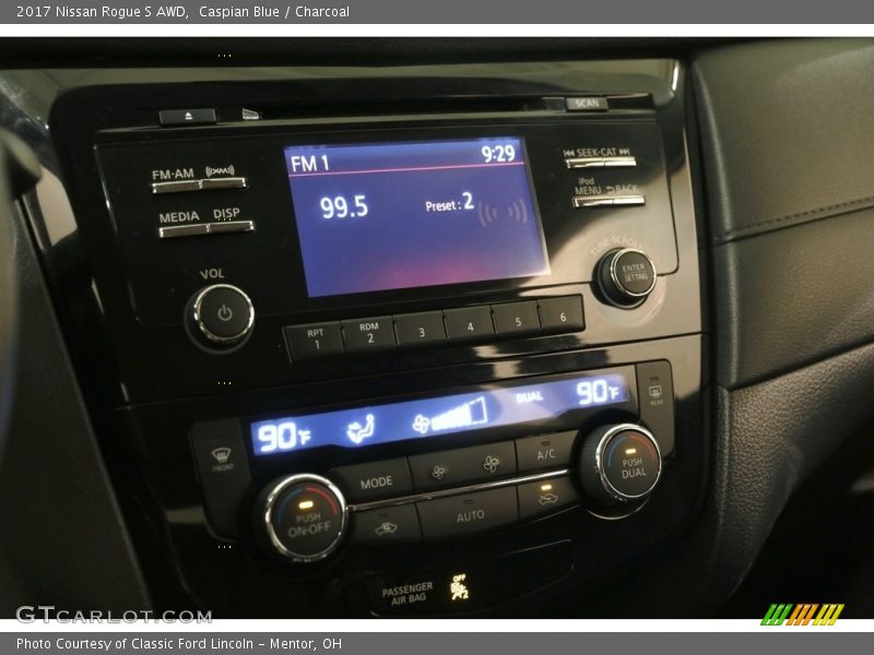 Caspian Blue / Charcoal 2017 Nissan Rogue S AWD