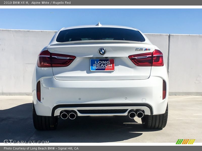 Alpine White / Mugello Red 2019 BMW X6 M