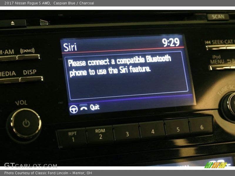 Caspian Blue / Charcoal 2017 Nissan Rogue S AWD