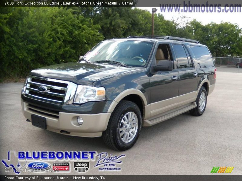 Stone Green Metallic / Camel 2009 Ford Expedition EL Eddie Bauer 4x4