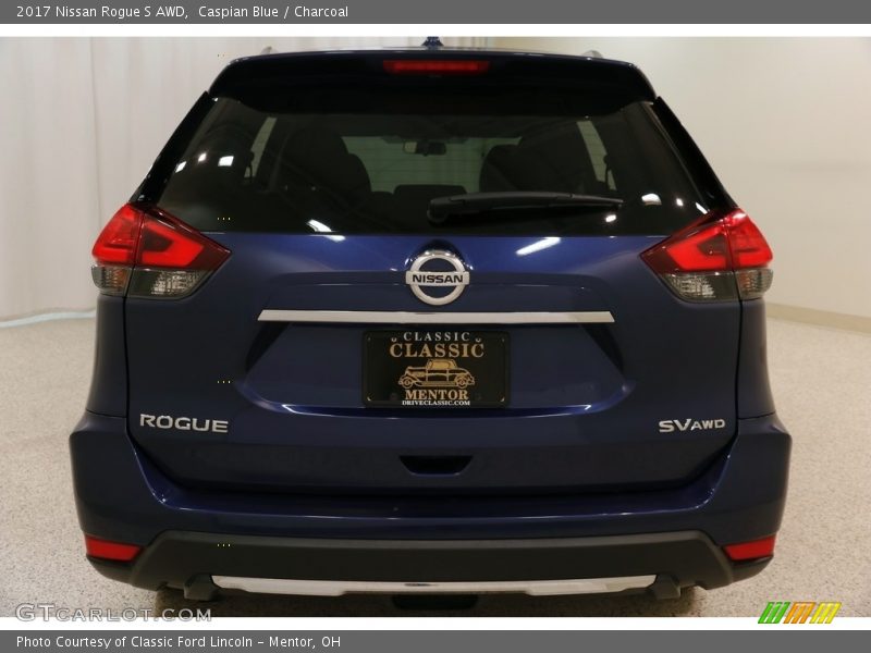 Caspian Blue / Charcoal 2017 Nissan Rogue S AWD