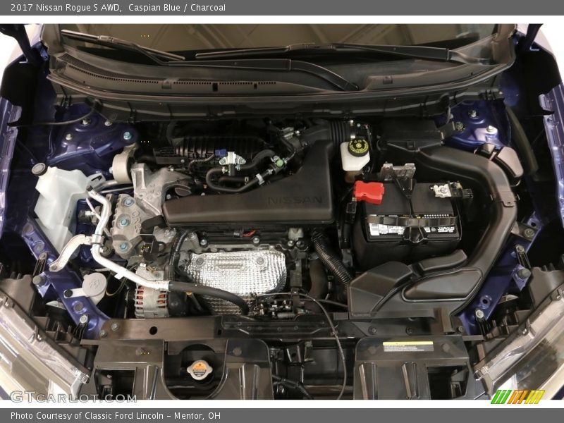 Caspian Blue / Charcoal 2017 Nissan Rogue S AWD
