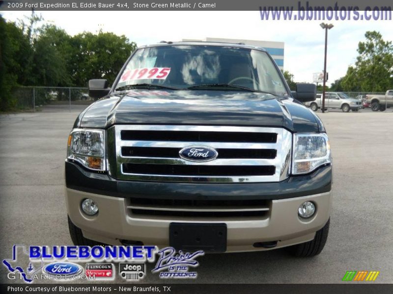 Stone Green Metallic / Camel 2009 Ford Expedition EL Eddie Bauer 4x4