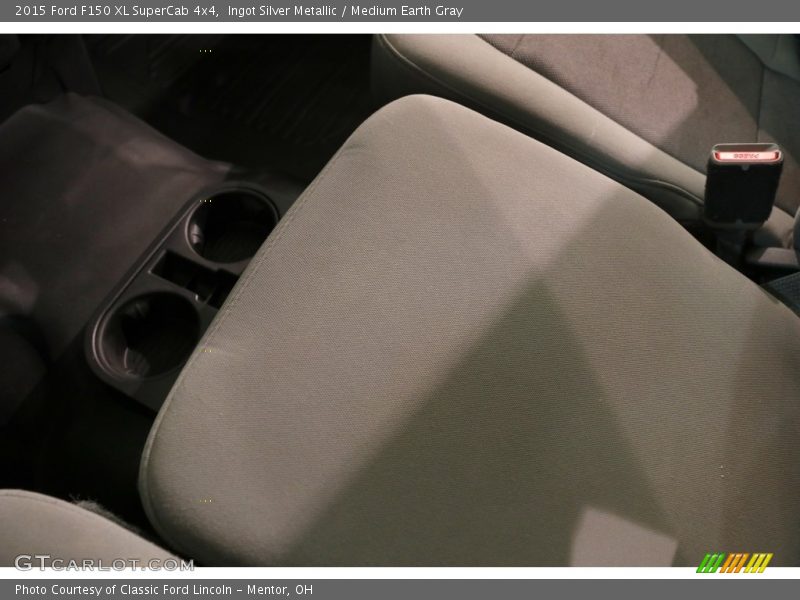 Ingot Silver Metallic / Medium Earth Gray 2015 Ford F150 XL SuperCab 4x4