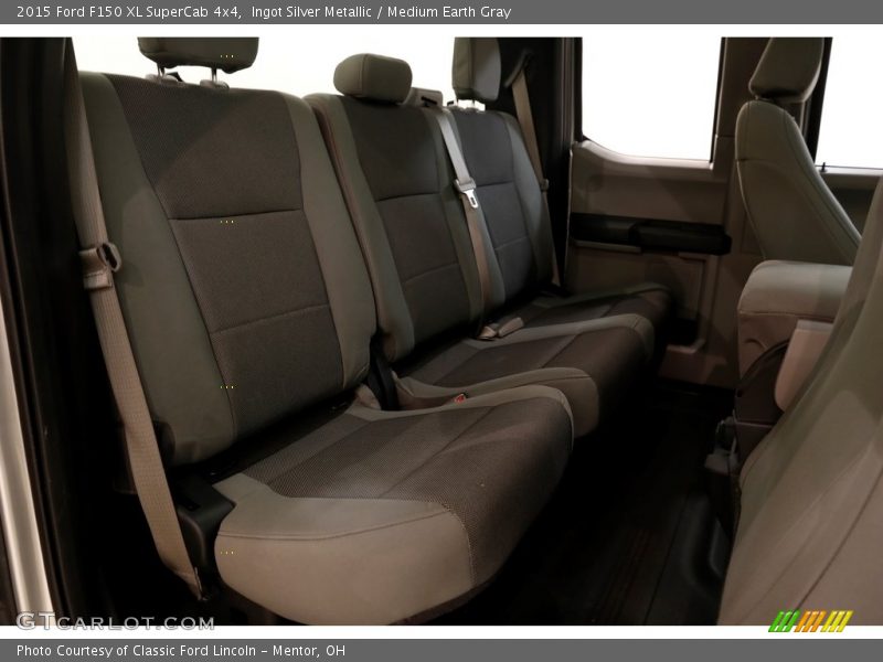 Ingot Silver Metallic / Medium Earth Gray 2015 Ford F150 XL SuperCab 4x4