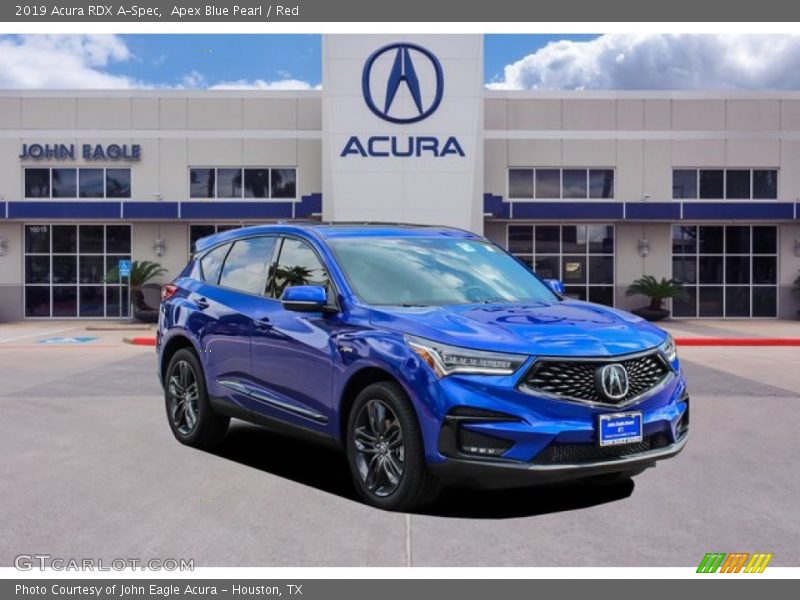 Apex Blue Pearl / Red 2019 Acura RDX A-Spec