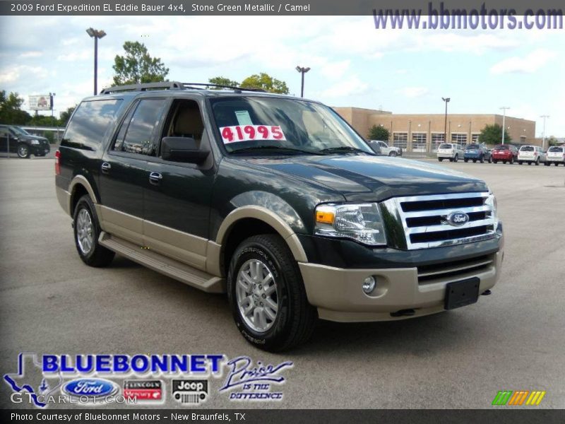 Stone Green Metallic / Camel 2009 Ford Expedition EL Eddie Bauer 4x4