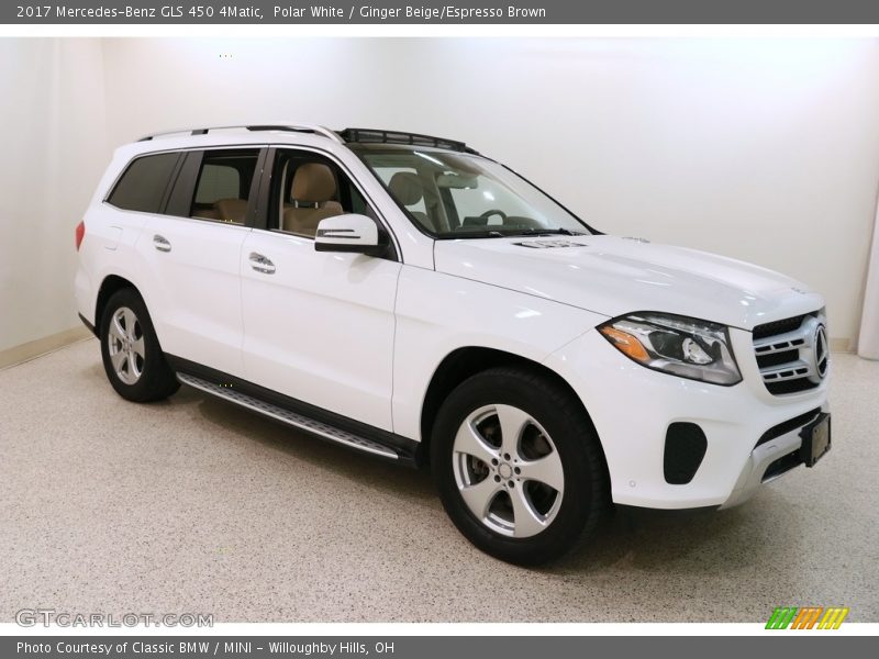 Polar White / Ginger Beige/Espresso Brown 2017 Mercedes-Benz GLS 450 4Matic