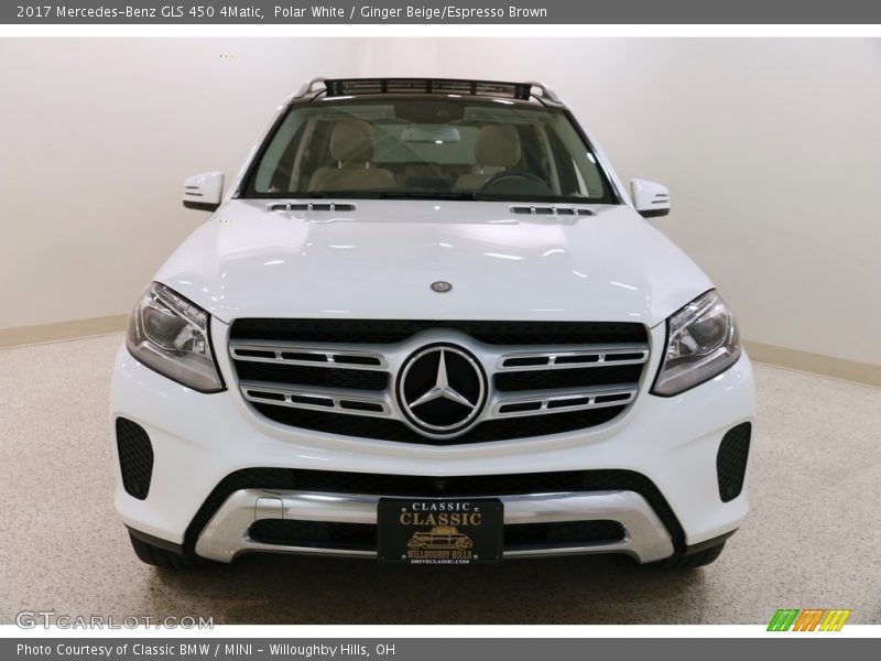 Polar White / Ginger Beige/Espresso Brown 2017 Mercedes-Benz GLS 450 4Matic