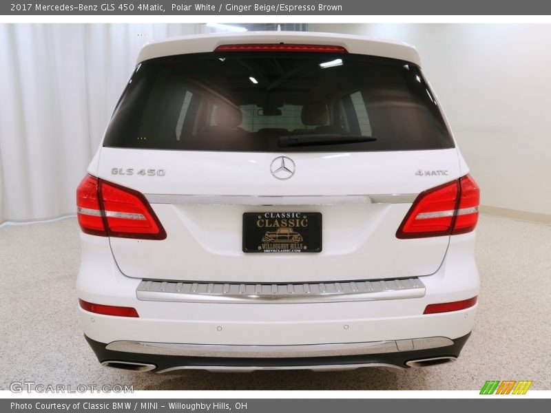 Polar White / Ginger Beige/Espresso Brown 2017 Mercedes-Benz GLS 450 4Matic