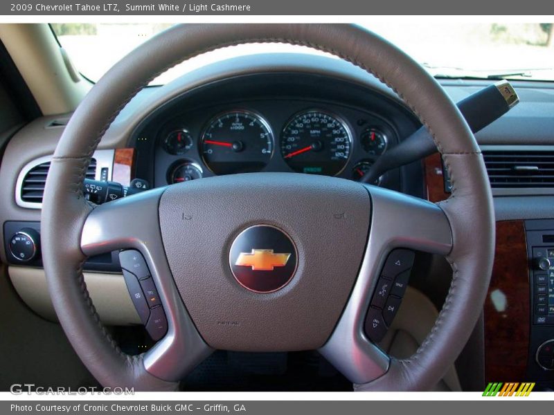 Summit White / Light Cashmere 2009 Chevrolet Tahoe LTZ