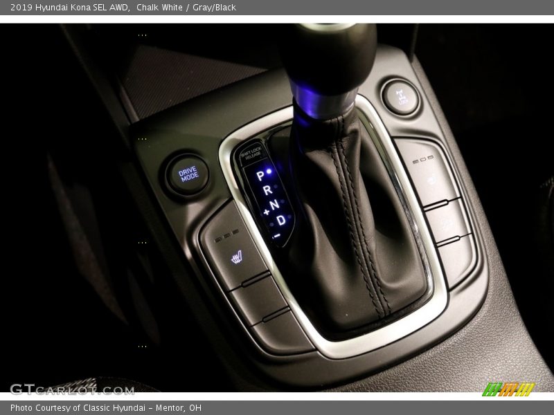 Chalk White / Gray/Black 2019 Hyundai Kona SEL AWD