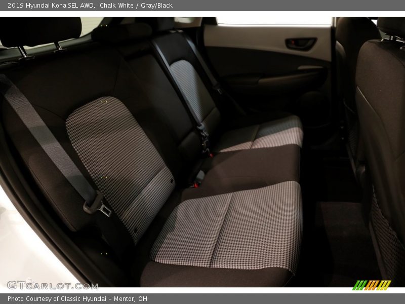 Chalk White / Gray/Black 2019 Hyundai Kona SEL AWD
