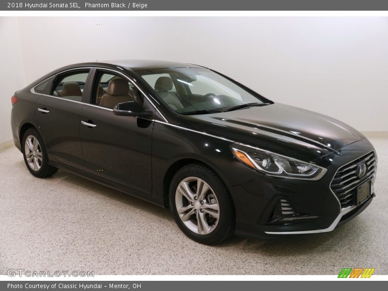 Phantom Black / Beige 2018 Hyundai Sonata SEL