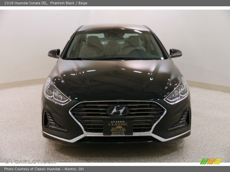 Phantom Black / Beige 2018 Hyundai Sonata SEL