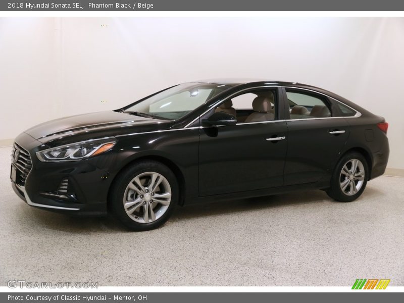 Phantom Black / Beige 2018 Hyundai Sonata SEL