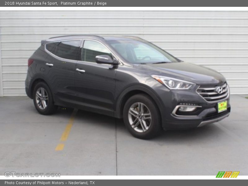 Platinum Graphite / Beige 2018 Hyundai Santa Fe Sport