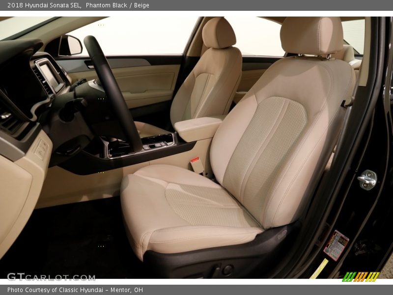 Phantom Black / Beige 2018 Hyundai Sonata SEL