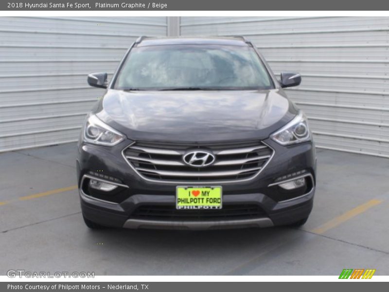 Platinum Graphite / Beige 2018 Hyundai Santa Fe Sport